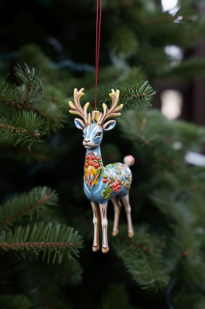 Christmas tree reindeer ornaments