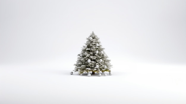 Free photo christmas tree  in studio