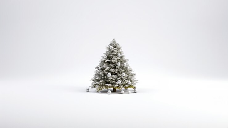 Free Photo christmas tree  in studio