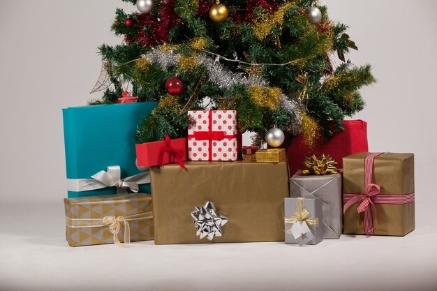 Christmas tree with gifts