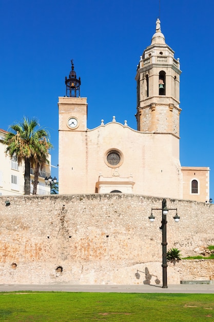 Foto gratuita chiesa di sant bartomeu e santa tecla a sitges