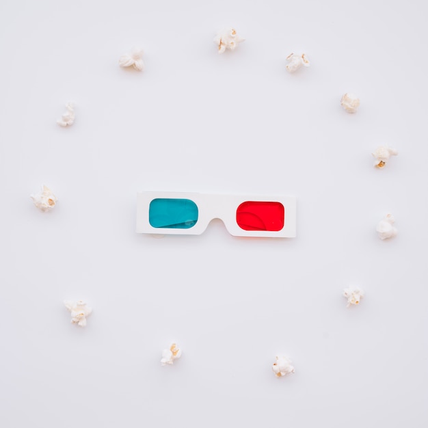 Кино 3d очки с попкорном