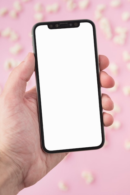 Cinema concept with smartphone template