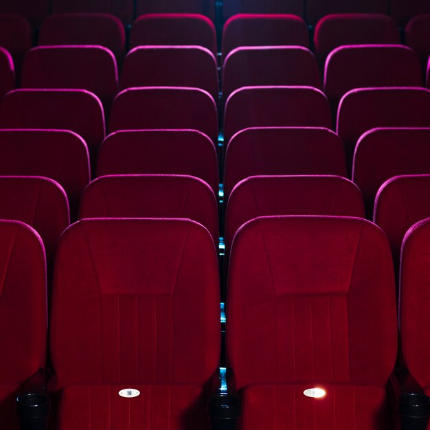 Cinema seats still life