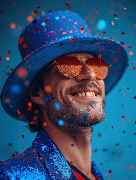 Free photo cinematic portrait of people celebrating usa independence day national holiday