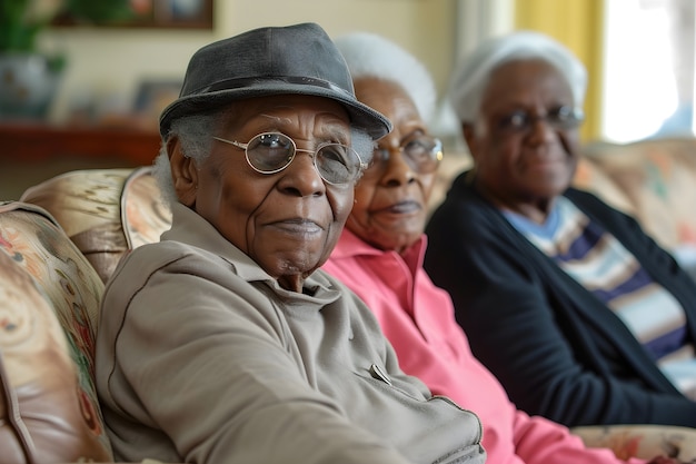 Cinematic scene depicting support and kindness amongst communities of people