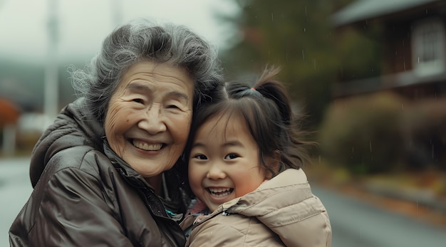 사람들의 공동체 사이의 지원과 친절을 묘사하는 영화 장면.