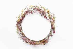 Free photo circle from field flowers