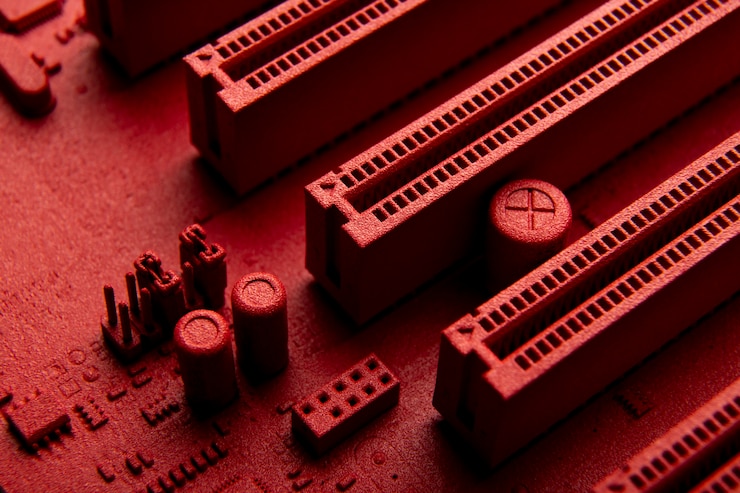 Free Photo circuit board close-up with different components