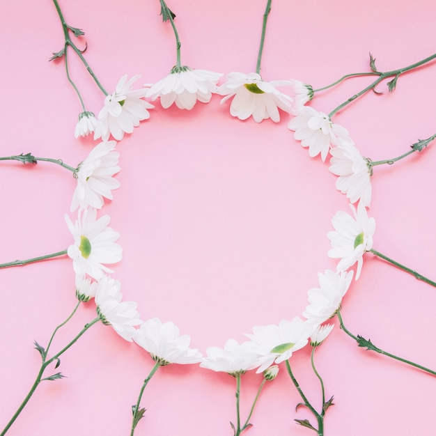 Circular floral wreath