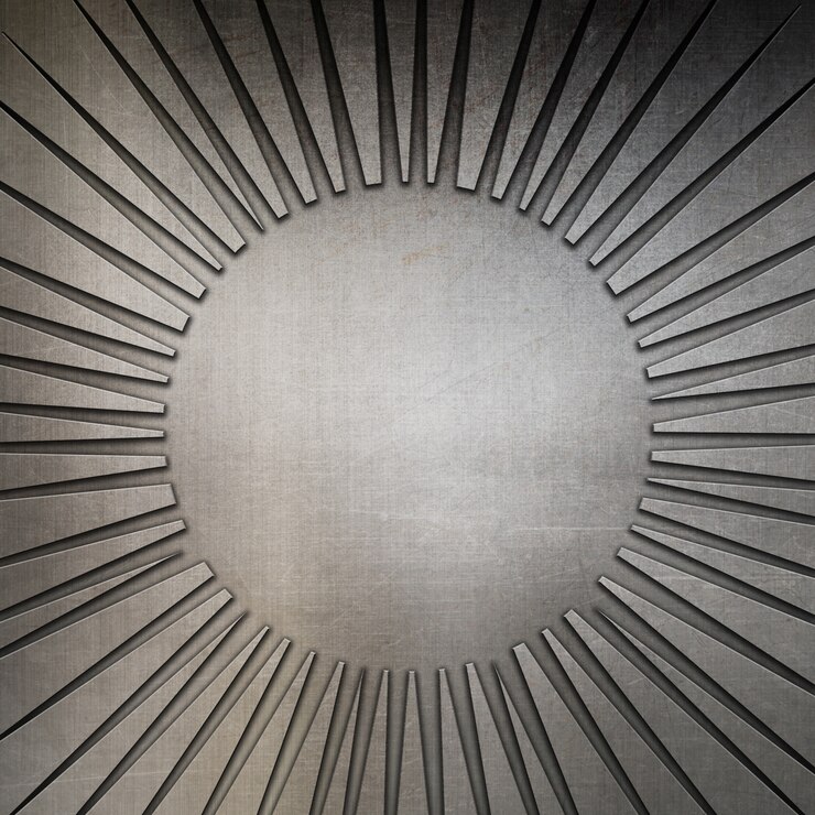 Free Photo circular metal texture