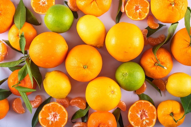 柑橘系の果物のトップビュー