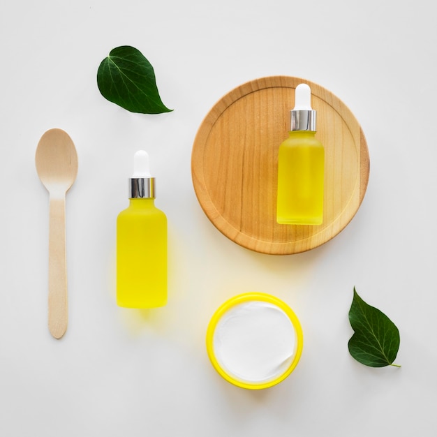 Free photo citrus oils spa treatment concept