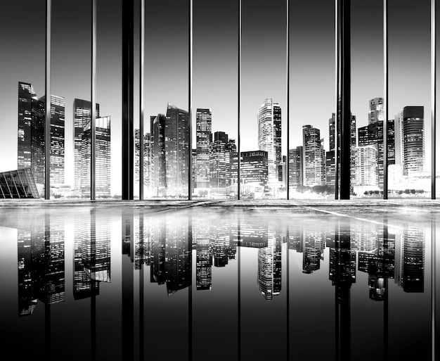 City Lights Urban Scenic View Buildings Concept – Free Stock Photos