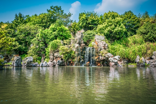 湖がある都市公園