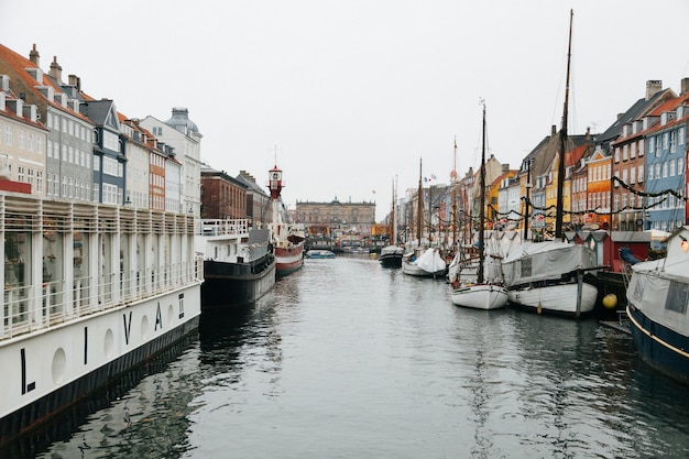 City river with beautiful architecture