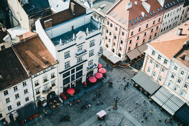 city roof, landscape