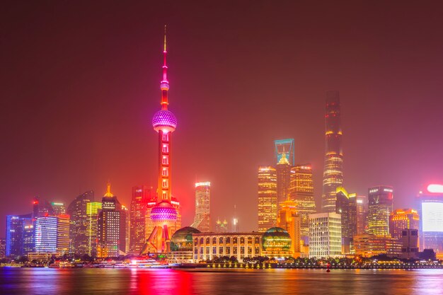 cityscape exhibition shanghai night bridge holiday