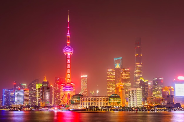 cityscape exhibition shanghai night bridge holiday