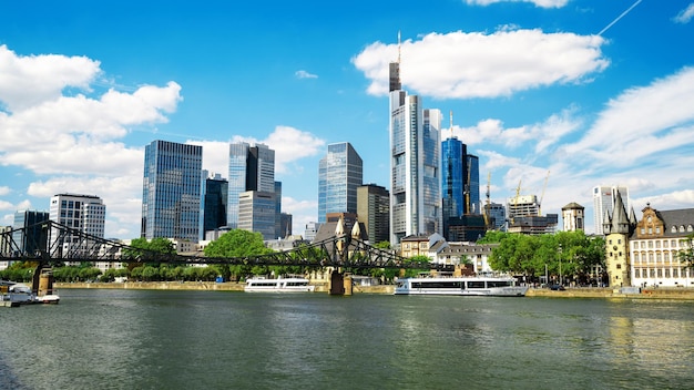 Cityscape of Frankfurt downtown Germany