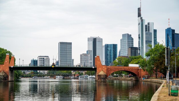 Cityscape of Frankfurt downtown Germany