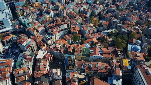 Cityscape Istanbul, Turkey. Photo from the bird's-eye view