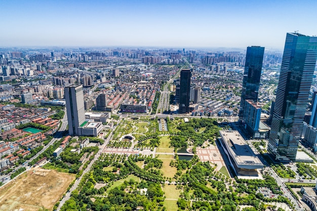 Free photo cityscape of wuxi