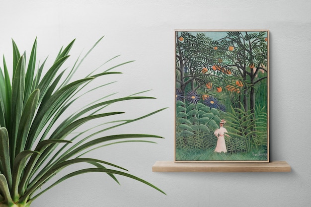 Free photo classic art on a wooden shelf