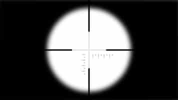 Free photo classic sniper crosshair look