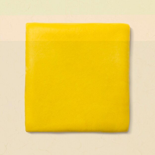 Глина квадратная геометрическая форма желтая милая графика для детей
