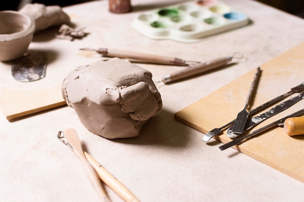 粘土と陶器のツール
