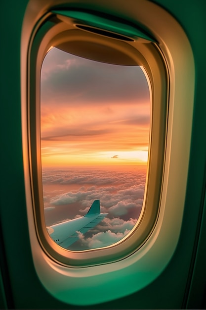 Clean airplane interior