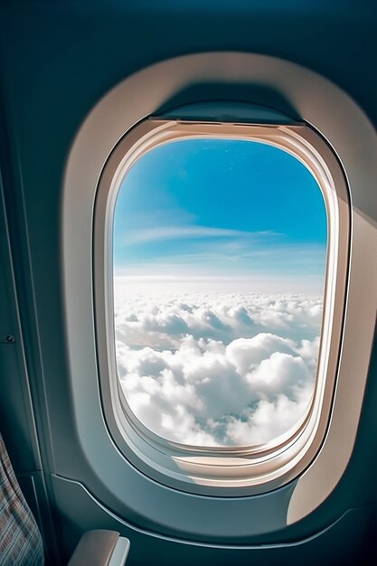 Clean airplane interior