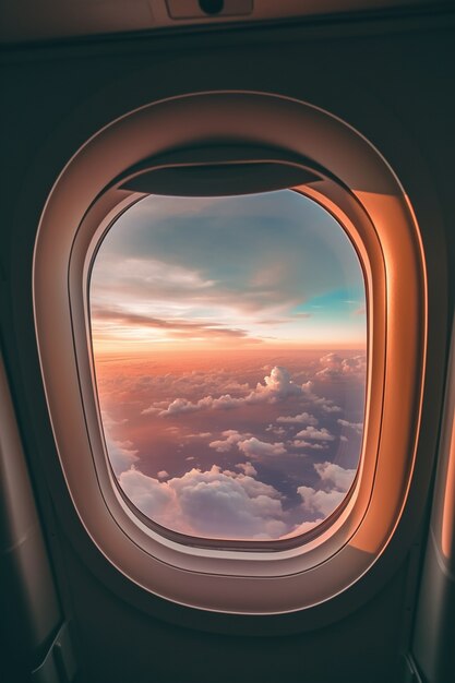 Clean airplane interior