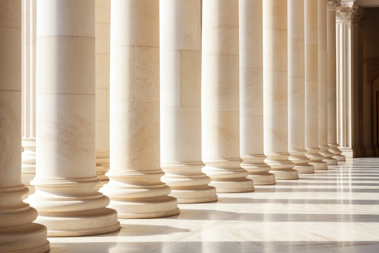 Free Photo clean ancient greek temple