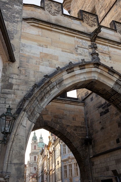 Clean city streets of prague