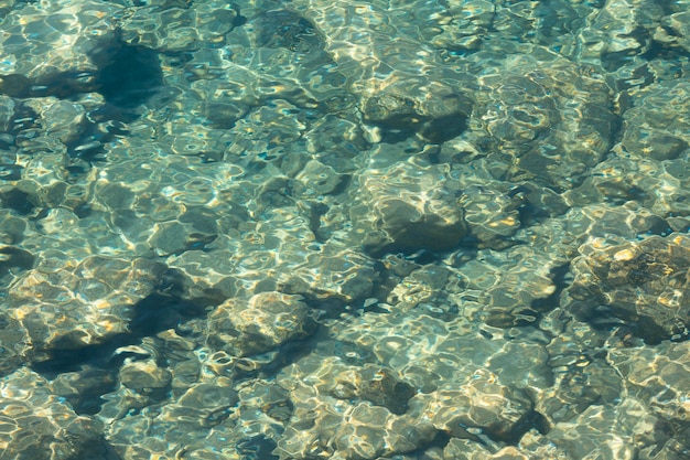 Бесплатное фото Текстура чистой воды океана