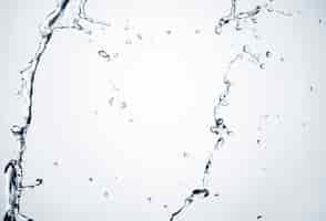 Free photo clear water splash on light background