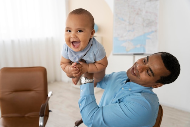 Free photo client awaiting trip planning from his traveling agent