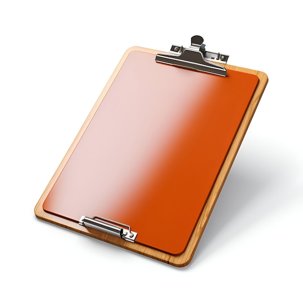 Free photo clipboard isolated on white background clipping path included