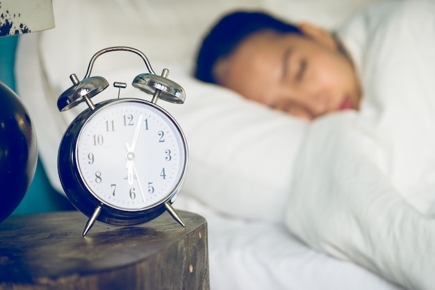 Clock in bedroom