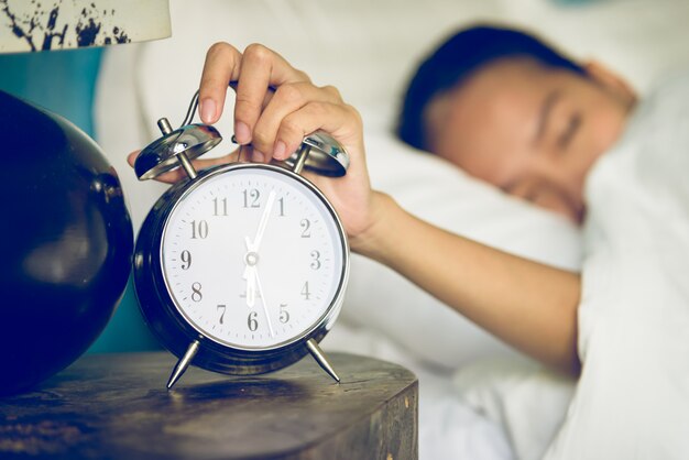 Clock in bedroom