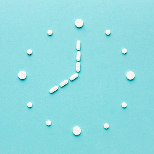 Clock shape of pills