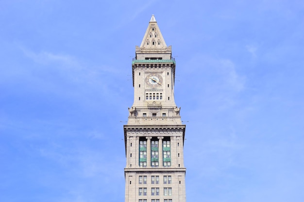 Free photo clock tower in boston