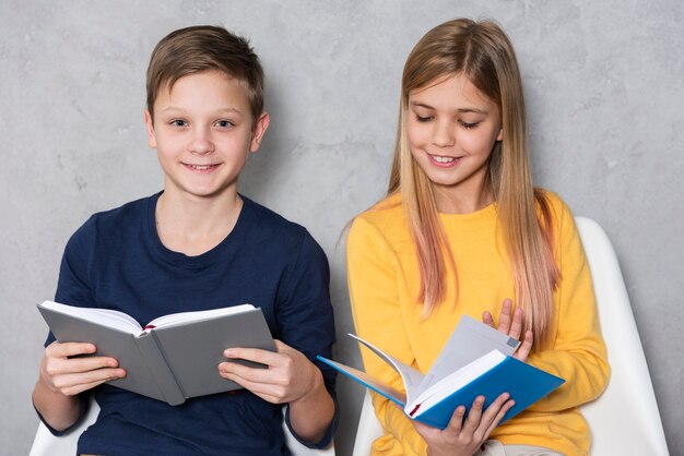 Close friends reading together