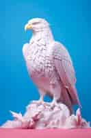 Free photo close up on 3d rendering of eagle