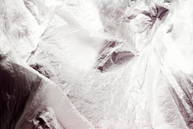 Close-up abstract plastic bag concept