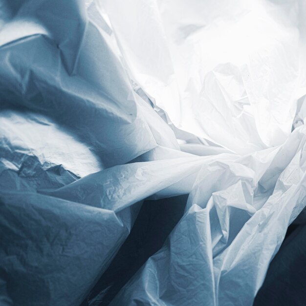 Close-up abstract plastic bag concept