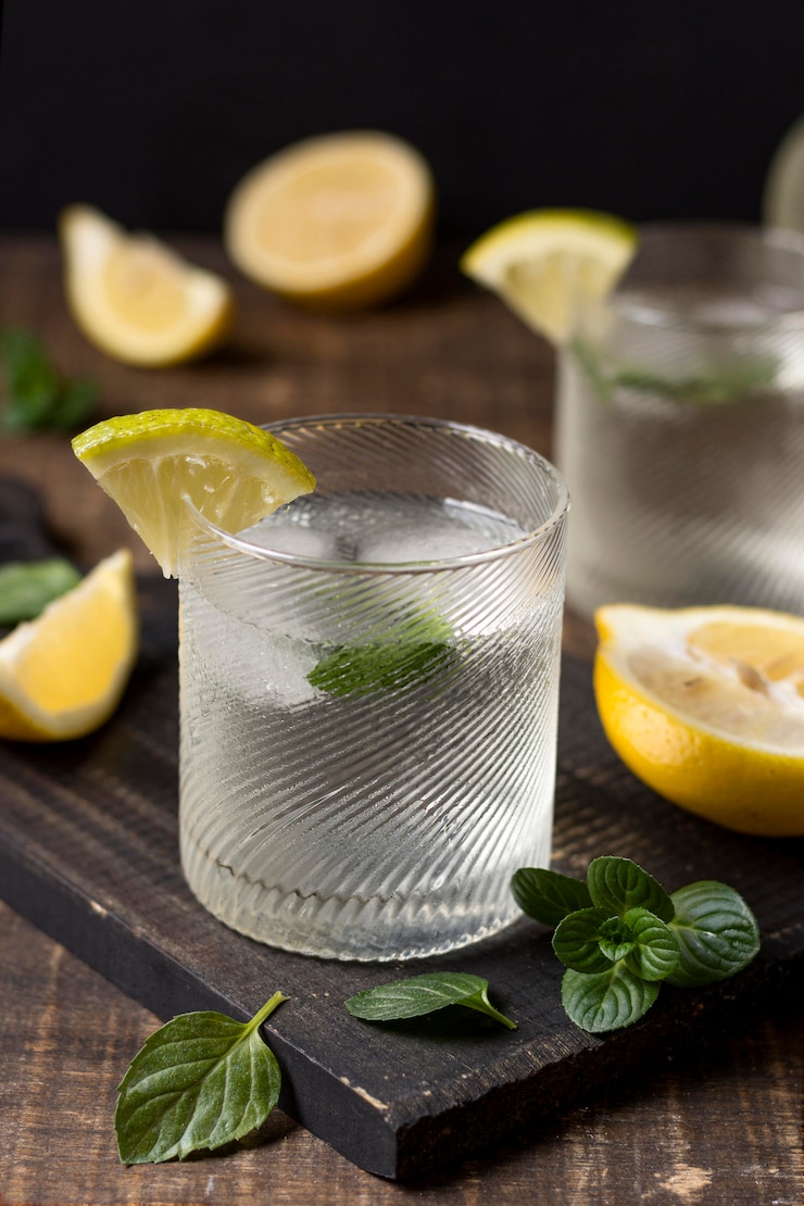 Free Photo close-up aromatic drink ready to be served