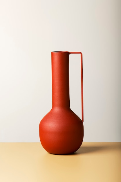 Close up arrangement of modern vase